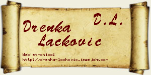 Drenka Lacković vizit kartica